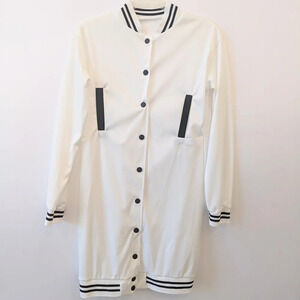 ❗Only 1 Left❗Women Varsity Knit Bodycon Shirt Dress